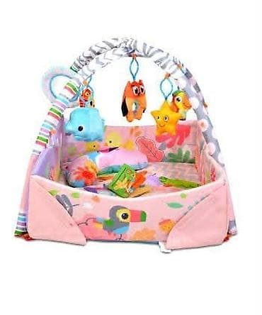 papuce za decu pepco: Cangaroo Oasis podloga za igru Pink Oasis gimnastka za bebe sa 3 — 1