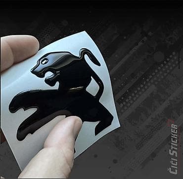 auto kamera 3 u 1: 3D Stiker PEUGEOT - stikeri za automobile - 2801 Elegantni 3D Peugeot — 2