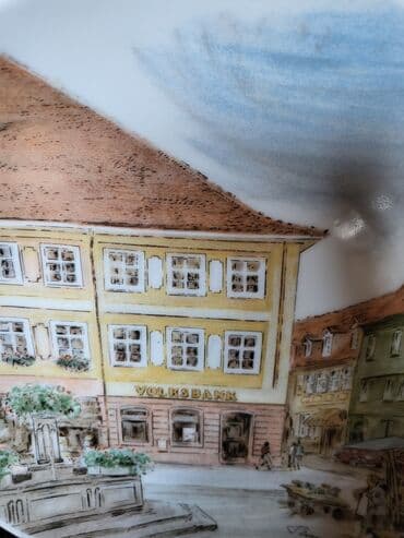 porcelanske solje za caj: Ukras za zid, bоја - Šareno, Novo — 6