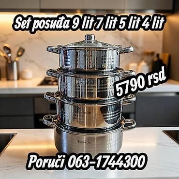 sportski lonac: Set posuđa “Excellent Line” – 4 komada: - Lonac 9 l - Lonac 7 l - — 1
