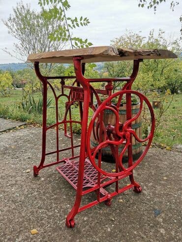 Stolovi: Rustik retro sto ploča nova od oraha 79*45 cm visina stola 76,5 cm — 2