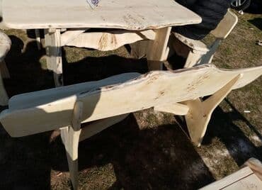 drveni stolovi i klupe za baste: Baštenska ganitura, bоја - Braon, Novo — 4