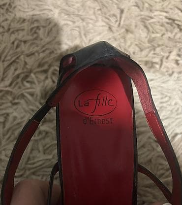 lee cooper novi sad: Elegantne crne "slingback" štikle belgijskog brenda La Fille d’Ernest — 3