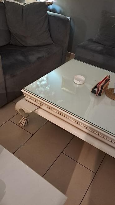 Kids' furniture: Klub sto sa staklenom pločom – klasičan stil - Materijal: masivno — 4