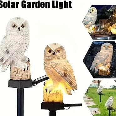 insa budilnik cena: Solarna lampa sova i papagaj Verodostojno, termootporno i vodootporno — 2