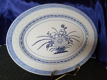 Ostalo posuđe: Oval pirincani porcelan,jing dezen iz 70ih.godina. Oval bez osteceja — 4