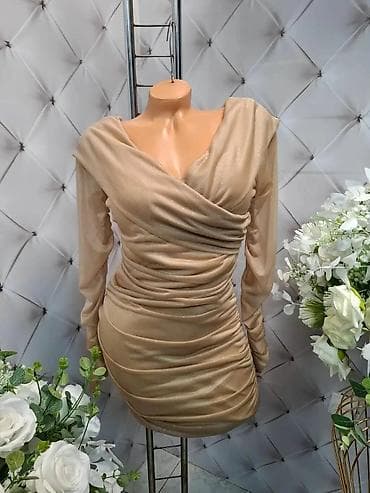 Dresses: Elegantne ženske haljine – večernji modeli sa dugim rukavima - — 6