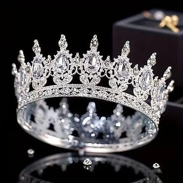 šnala za novac: Luksuzna kruna/tiara sa bogatim baroknim dizajnom - Materijal: legura — 3