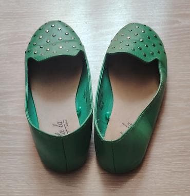 baletanke sa nitnama: Ženske baletanke Ooh la la – zelene - Model: ravne baletanke/loafer — 3