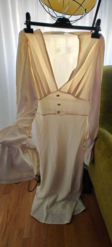 mohito haljine svecane: M (EU 38), color - Beige, Long sleeves — 5