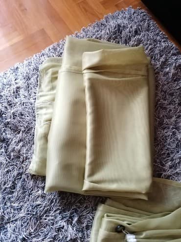 Net, Voile & Sheer Curtains, color - Green