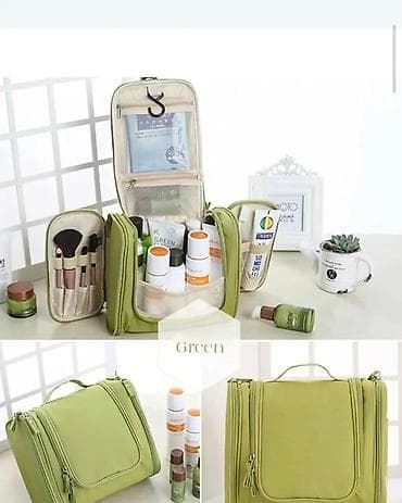 kožne torbice oko struka: Višenamenska viseća toaletna torba/organizer za kozmetiku - Kompaktna — 2