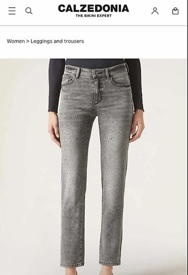 nova torba: CALZEDONIA prelepe nove farmerke sa cirkonima, S veličine, ima dosta — 6