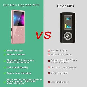 aparat za sendvice lidl: MP3 plejer sa Bluetooth 5.2 i 32GB memorije (pink) – masivan prostor — 5