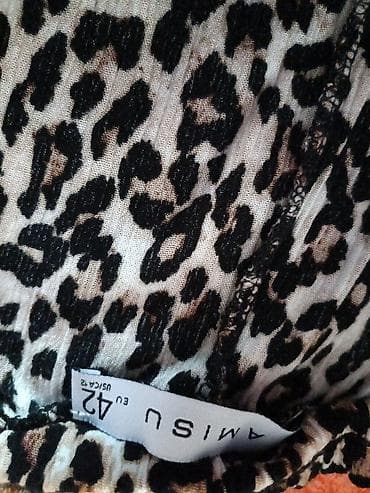 ali mekbil: Ženske pantalone sa leopard printom - Širok, ravan kroj nogavica – — 8