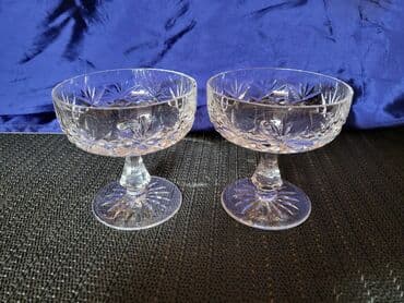 case za zestoko pice: Case nove za dvoje,kristal,rucni rad za zestoko pice iz 70ih. Case — 9