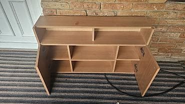 komode crne: TV/Hi-Fi komoda od svetlog drveta (iverica/laminat) sa mnogo prostora — 3