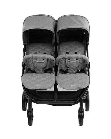 kolica za blizance: KIKKA BOO Happy 2 – kolica za blizance, light grey (SKU: KKB4) Kikka — 4