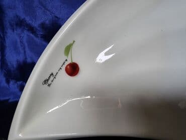 porcelanske solje za caj: Tanjir vintaz za serviranja,posluzenja porcelanski. Tanjir je bez — 4