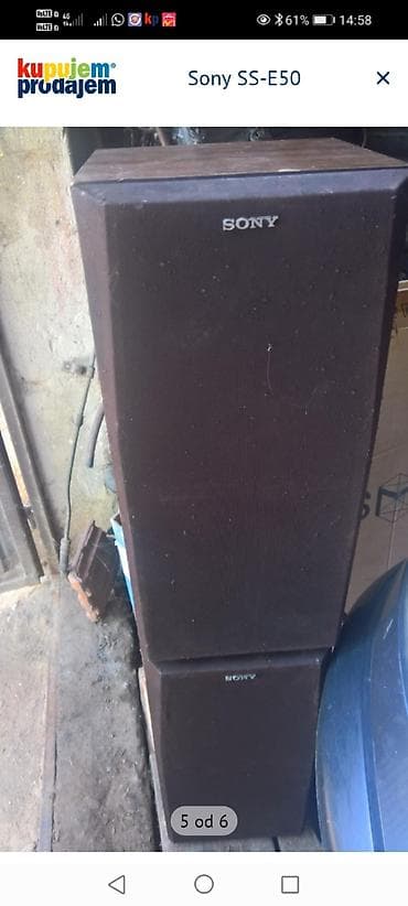 zvucnici bluetooth: Sony SS-E50 – par podnih trostaznih zvučnika - Brend/model: Sony — 5