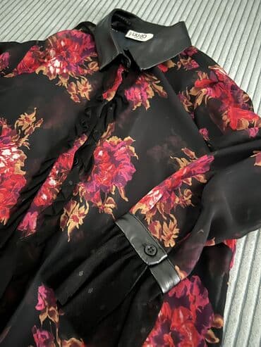 c a tunike: Liu Jo, S (EU 36), Floral, color - Black — 3