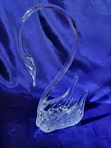 kristalno staklo: Murano nov labud,rucni rad 1960g +. Murano nov labud,perfektan tezak — 7