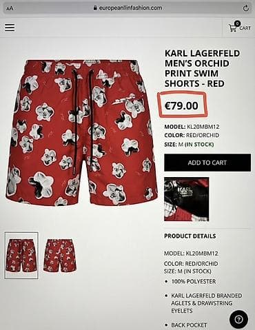 Karl Lagerfeld Muski sorc 
Vel M
100%org