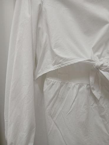 Haljine: Bela košulja-haljina za trudnice, brend C&A MAMA. - Model — 2