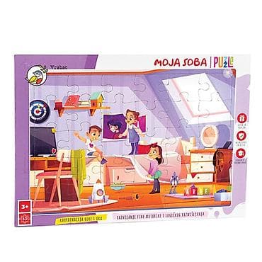 deci: Vrabac slagalica “Moja soba” - Šifra proizvoda: 2300 - Dečije puzzle — 1