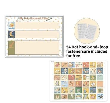 prenosivi grejac za flasice: Dečji vizuelni planer obaveza – set sa ikonicama - Pomaže deci da — 2