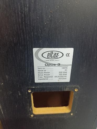 IPod & MP3 Players: Visokotonci eltax opus 3 item 03987 crni precnik 105 mm 8 oma — 2