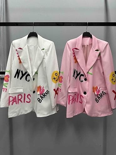 sako l: ✅✅Ženski blejzer sa urbanim printom gradova
✅1999 din
✅S M L — 3