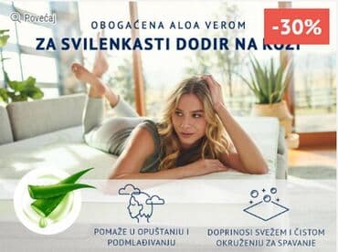 lazy bag za plazu: DORMEO PROSTIRKA 70x190 cm NATURE'S ALOE VERA 4 CM II NOVO! — 3