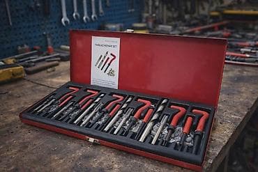 Other Tools & Equipment: Set za popravku navoja – komplet u metalnoj kutiji gs - Profesionalni — 2