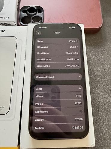 iphon: Apple iPhone 16 Pro 512gb esim sim free bh89% KAO NOV, perfektno — 7