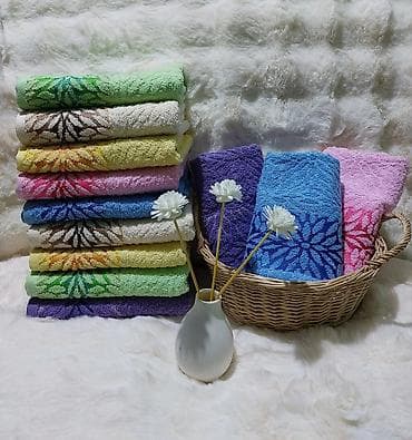 Set pamučnih peškira sa dekorativnim cvetnim motivom 💦Peškiri sa