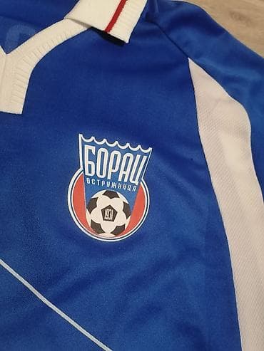 svetleci broj 18: Plavi fudbalski dres FK Borac Ostružnica, broj 20. - Model: kratki — 5