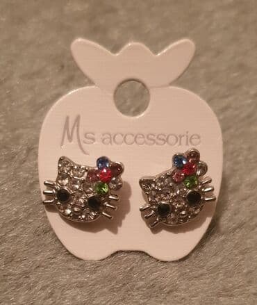 srebrne mindjuse zvezdice: Screwback earrings, Material: Stainless steel — 2