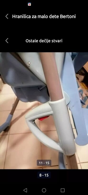 navlaka za hranilicu peg perego: Hranilica za malo dete dobra BERTONI . Sklapajuća — 9