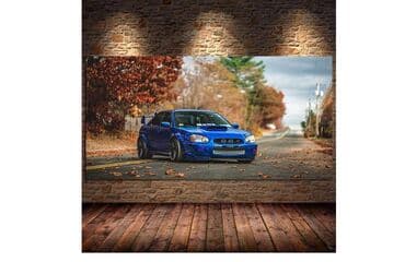 teretne gume 15 c: Poster štampan na platnu - SUBARU IMPREZA Poster štampan na platnu — 1