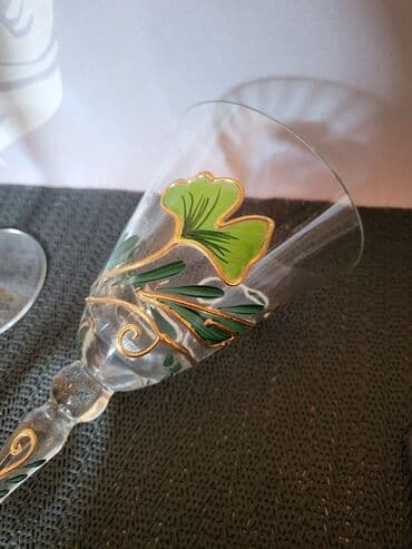 swarovski case za vino cena: Case za vino,rucno oslikane,kristalno staklo iz 80ih.god. Case rucno — 10