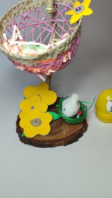 Ogledala: Uskršnja dekoracija – ručno rađena mini scenografija - Unikatna — 5