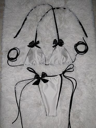 deadpool odelo: Ženski bikini set – minimalistički trouglasti model sa vezivanjem - — 6