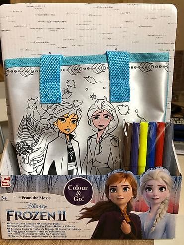 FROZEN 2 torba sa 6 markera.Dete samo treba da oboji kako želi i da je