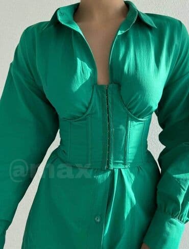 trikotazni set: New,,Must have’’Set (Haljina/Kosulja+Korset)Velicine:S M L boje:zelena — 4