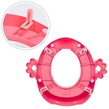 gumena cetka za wc solju: Adapter za WC šolju sa rukohvatima, Pink – ECOTOYS Šifra proizvoda — 6