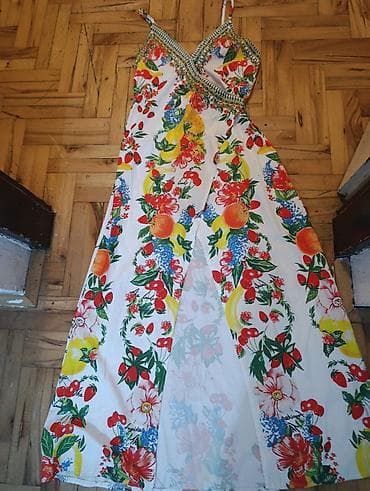 mona torba sa nitnama: Letnja maxi haljina na bretele – CBR - Model: duga, lepršava maxi — 1