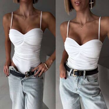 Bodi: Moda, One size, Saten, bоја - Bordo — 6