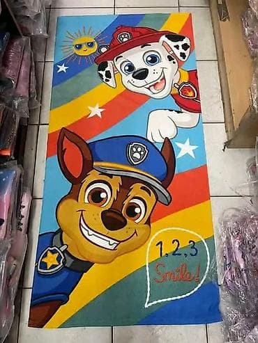 stitch cebe sa kapuljacom: Dečiji peškiri sa omiljenim crtanim junacima 140x70cm - Motivi: Paw — 2