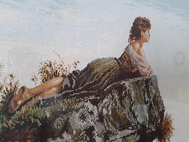 Vilerov goblen "DEVOJKA NA STENI" Originalni Vilerov goblen "DEVOJKA